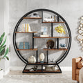 Drino 63" H x 59" W Steel Geometric Bookcase