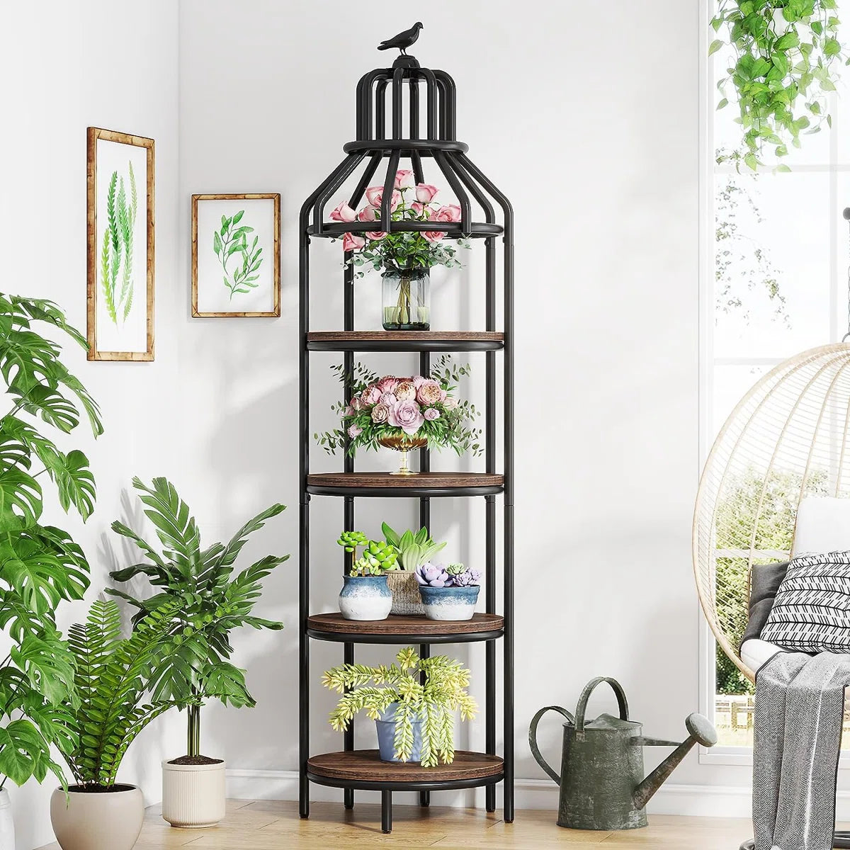 Aprie Corner Bookcase