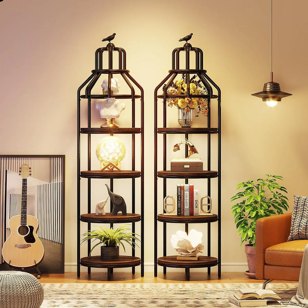 Aprie Corner Bookcase